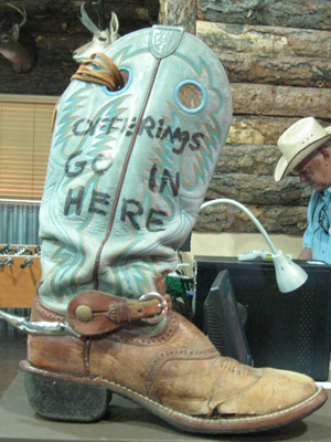 Wild West Cowboy Church Interior