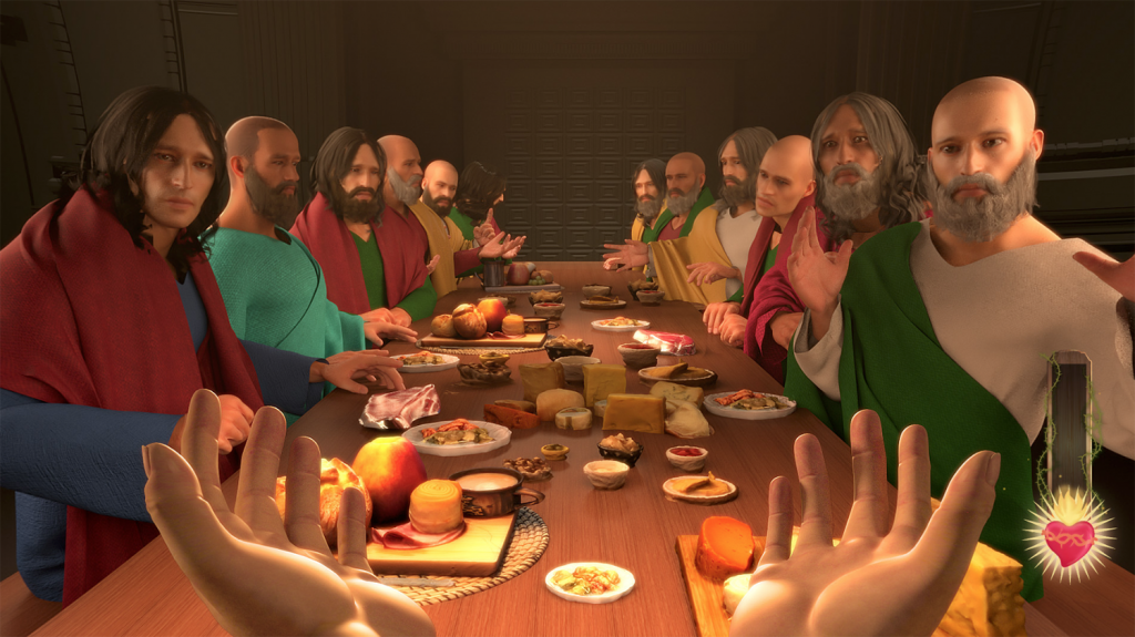 Last supper scene in the game I Am Jesus Christ