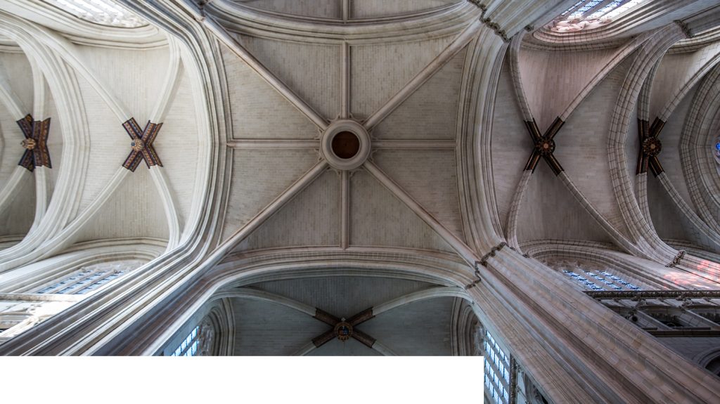 The vaulting of Nantes Cathedral