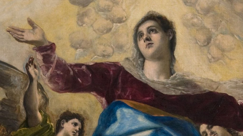 Detail of the Assumption of the Virgin by El Greco