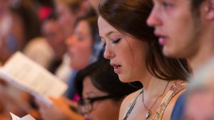 Hymn singing