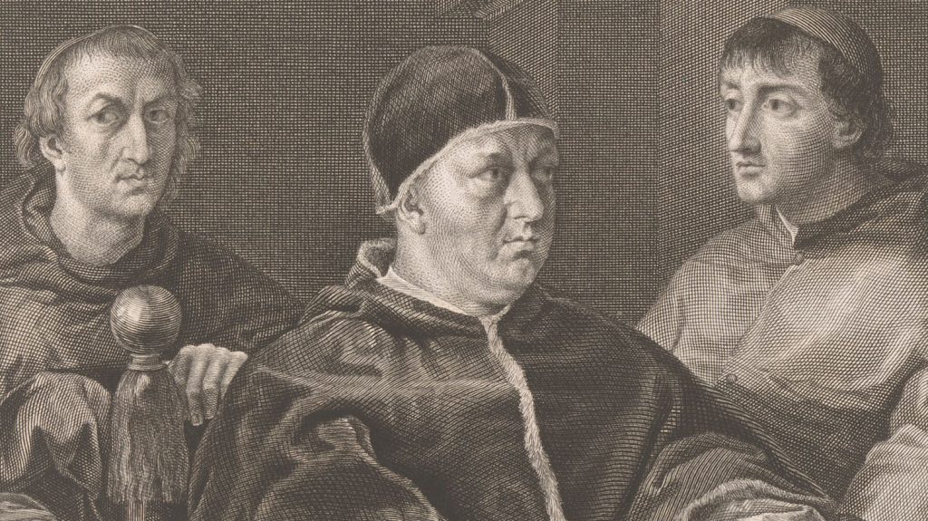 Pope Leo X engraving