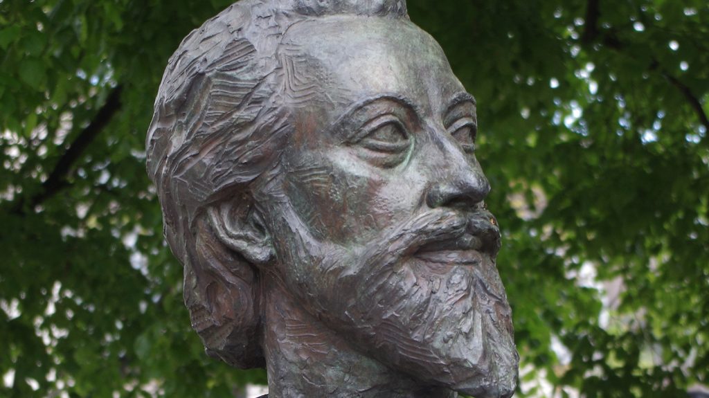 Bust of John Donne at St Paul's Cathedral London