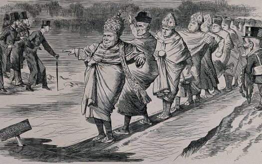 Cartoon of the First Vatican Council