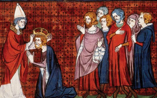 Pope Leo III crowns Charlemagne