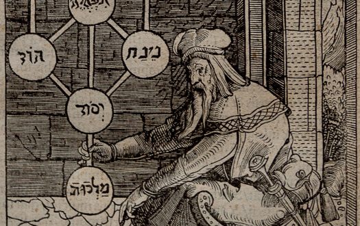 Kabbalist holding the ten sefirot