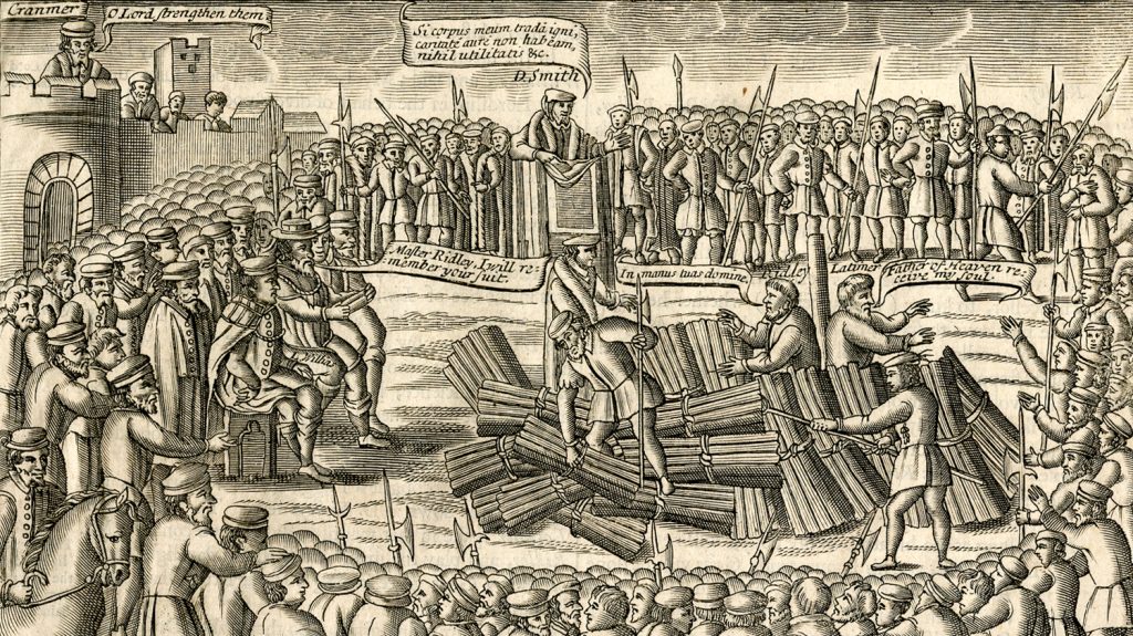 Execution of Hugh Latimer and Nicholas Ridley