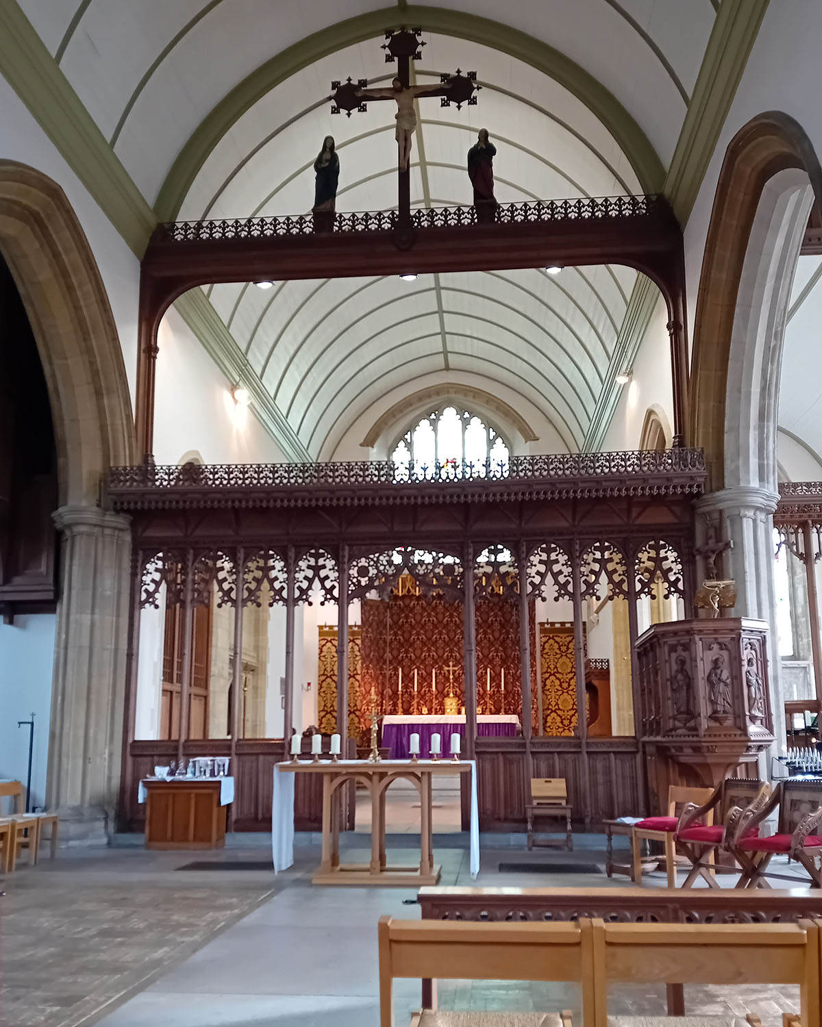 Interior of All Saints, Weston super Mare