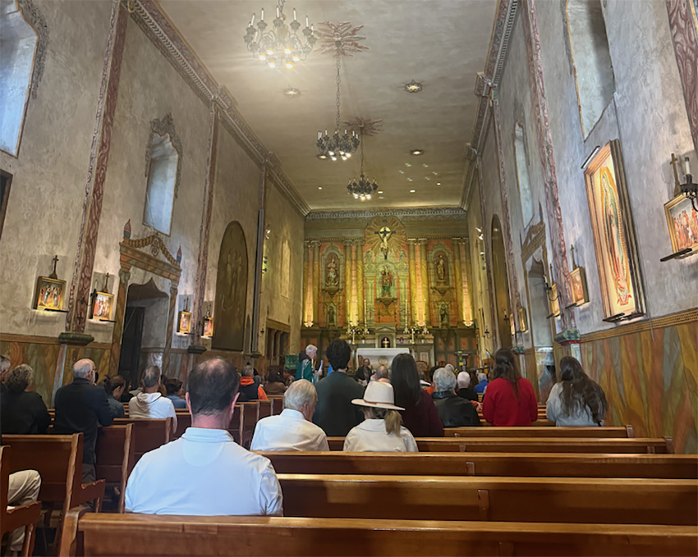 Interior of The Old Mission, Santa Barbara